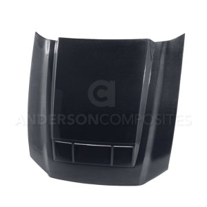 Ford Shelby GT500 Hood - Anderson Composites - Ram Air Type-CR Carbon Fiber - `10-`14 Ford Shelby GT500 Hood - Anderson Composites - Ram Air Type-CR Carbon Fiber - `10-`14